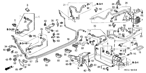 2004 civic MX(HYBRID) 4 DOOR CVT FUEL PIPE (2) diagram 2004 civic MX(HYBRID) 4 DOOR CVT FUEL PIPE (2) diagram