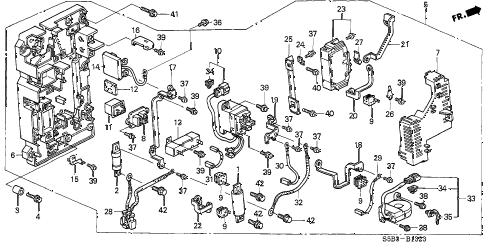 2003 civic MX(HYBRID) 4 DOOR 5MT IMA MAIN SWITCH - JUNCTION BOARD diagram 2003 civic MX(HYBRID) 4 DOOR 5MT IMA MAIN SWITCH - JUNCTION BOARD diagram