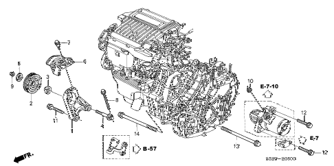 2004 civic MX(HYBRID) 4 DOOR 5MT IDLE PULLEY diagram 2004 civic MX(HYBRID) 4 DOOR 5MT IDLE PULLEY diagram
