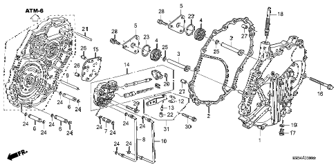 2003 civic MX(HYBRID) 4 DOOR CVT AT LEFT SIDE COVER diagram 2003 civic MX(HYBRID) 4 DOOR CVT AT LEFT SIDE COVER diagram