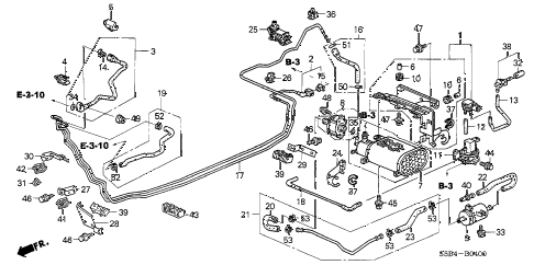 2003 civic MX(HYBRID) 4 DOOR CVT FUEL PIPE (1) diagram 2003 civic MX(HYBRID) 4 DOOR CVT FUEL PIPE (1) diagram
