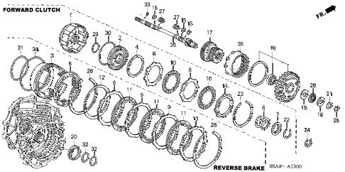 2001 civic HX 2 DOOR CVT CVT INPUT SHAFT - FORWARD CLUTCH (CVT) diagram 2001 civic HX 2 DOOR CVT CVT INPUT SHAFT - FORWARD CLUTCH (CVT) diagram