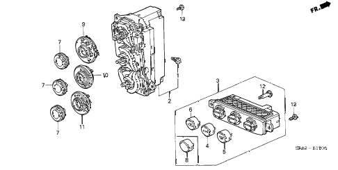 2001 civic EX 2 DOOR 5MT HEATER CONTROL diagram 2001 civic EX 2 DOOR 5MT HEATER CONTROL diagram