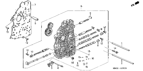 2001 civic DX 2 DOOR 4AT AT MAIN VALVE BODY diagram 2001 civic DX 2 DOOR 4AT AT MAIN VALVE BODY diagram