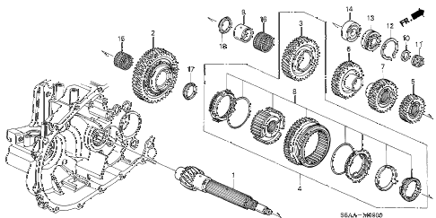 2003 civic EX 2 DOOR 5MT MT COUNTERSHAFT diagram 2003 civic EX 2 DOOR 5MT MT COUNTERSHAFT diagram