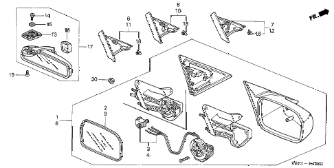 2003 civic LX 2 DOOR 4AT MIRROR diagram 2003 civic LX 2 DOOR 4AT MIRROR diagram