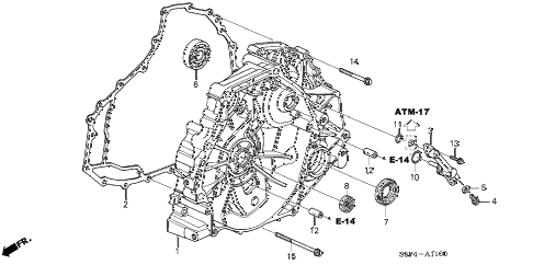 2001 civic HX 2 DOOR CVT CVT FLYWHEEL CASE (CVT) diagram 2001 civic HX 2 DOOR CVT CVT FLYWHEEL CASE (CVT) diagram