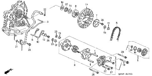 2004 civic HX(SIDE SRS) 2 DOOR CVT CVT OIL PUMP (CVT) diagram 2004 civic HX(SIDE SRS) 2 DOOR CVT CVT OIL PUMP (CVT) diagram
