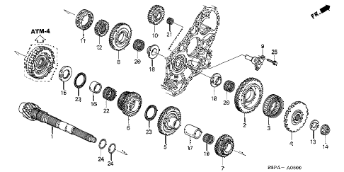 2005 civic LX(SPECIAL EDITIO 2 DOOR 4AT AT COUNTERSHAFT diagram 2005 civic LX(SPECIAL EDITIO 2 DOOR 4AT AT COUNTERSHAFT diagram