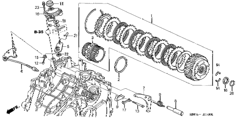 2005 civic HX 2 DOOR CVT CVT STARTING CLUTCH (CVT) diagram 2005 civic HX 2 DOOR CVT CVT STARTING CLUTCH (CVT) diagram