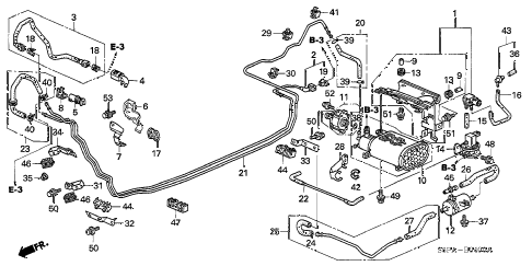 2005 civic LX(SIDE SRS) 2 DOOR 5MT FUEL PIPE (1) diagram 2005 civic LX(SIDE SRS) 2 DOOR 5MT FUEL PIPE (1) diagram