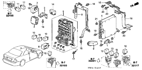 2005 civic HX 2 DOOR CVT CONTROL UNIT (CABIN) diagram 2005 civic HX 2 DOOR CVT CONTROL UNIT (CABIN) diagram