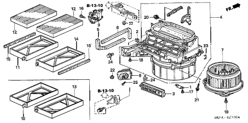 2005 civic HX 2 DOOR 5MT HEATER BLOWER diagram 2005 civic HX 2 DOOR 5MT HEATER BLOWER diagram