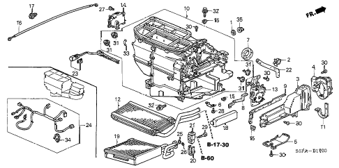 2005 civic EX(SPEC.ED/SIDESR 2 DOOR 5MT HEATER UNIT diagram 2005 civic EX(SPEC.ED/SIDESR 2 DOOR 5MT HEATER UNIT diagram