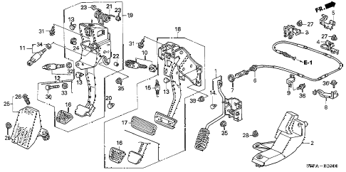 2005 civic DX(VP SIDE SRS) 2 DOOR 5MT PEDAL diagram 2005 civic DX(VP SIDE SRS) 2 DOOR 5MT PEDAL diagram