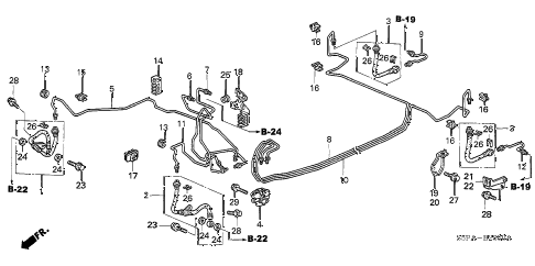 2005 civic LX 2 DOOR 5MT BRAKE LINES diagram 2005 civic LX 2 DOOR 5MT BRAKE LINES diagram