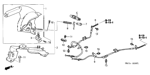 2005 civic LX 2 DOOR 5MT PARKING BRAKE (2) diagram 2005 civic LX 2 DOOR 5MT PARKING BRAKE (2) diagram