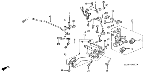 2005 civic EX(SIDE SRS) 2 DOOR 4AT REAR LOWER ARM diagram 2005 civic EX(SIDE SRS) 2 DOOR 4AT REAR LOWER ARM diagram
