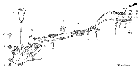 2005 civic HX 2 DOOR 5MT SHIFT LEVER diagram 2005 civic HX 2 DOOR 5MT SHIFT LEVER diagram