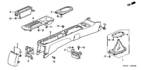 2005 civic HX 2 DOOR CVT CONSOLE (1) diagram 2005 civic HX 2 DOOR CVT CONSOLE (1) diagram