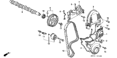 2005 civic EX 2 DOOR 5MT CAMSHAFT - TIMING BELT diagram 2005 civic EX 2 DOOR 5MT CAMSHAFT - TIMING BELT diagram