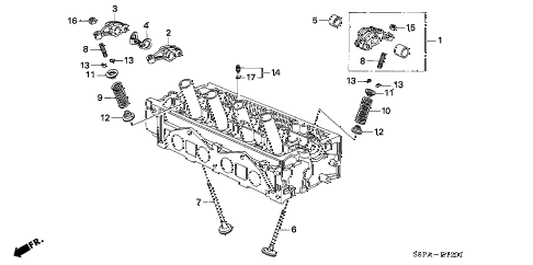 2005 civic HX 2 DOOR CVT VALVE - ROCKER ARM (SOHC VTEC) diagram 2005 civic HX 2 DOOR CVT VALVE - ROCKER ARM (SOHC VTEC) diagram