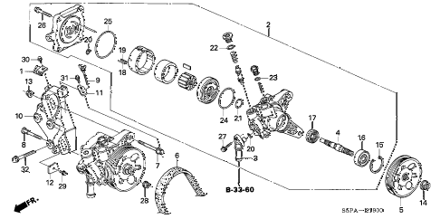 2005 civic LX(SPECIAL EDITIO 2 DOOR 5MT P.S. PUMP - BRACKET diagram 2005 civic LX(SPECIAL EDITIO 2 DOOR 5MT P.S. PUMP - BRACKET diagram