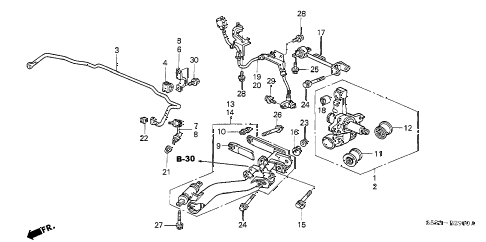 2002 civic SI 3 DOOR 5MT REAR LOWER ARM diagram 2002 civic SI 3 DOOR 5MT REAR LOWER ARM diagram