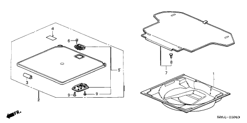 2002 cr-v EX(4WD) 5 DOOR 5MT REAR FLOOR BUCKET diagram 2002 cr-v EX(4WD) 5 DOOR 5MT REAR FLOOR BUCKET diagram