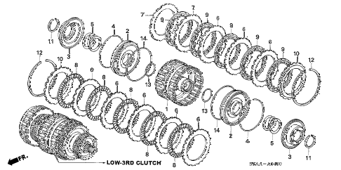 2006 cr-v EX(2WD) 5 DOOR 5AT CLUTCH (LOW-THIRD) diagram 2006 cr-v EX(2WD) 5 DOOR 5AT CLUTCH (LOW-THIRD) diagram