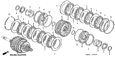 2006 cr-v EX(2WD) 5 DOOR 5AT CLUTCH (4TH-5TH) diagram 2006 cr-v EX(2WD) 5 DOOR 5AT CLUTCH (4TH-5TH) diagram