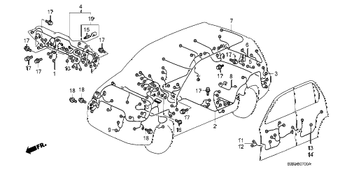 2006 cr-v EX(2WD) 5 DOOR 5AT WIRE HARNESS diagram 2006 cr-v EX(2WD) 5 DOOR 5AT WIRE HARNESS diagram