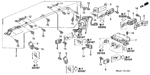 2006 cr-v EX(2WD) 5 DOOR 5AT SRS UNIT diagram 2006 cr-v EX(2WD) 5 DOOR 5AT SRS UNIT diagram