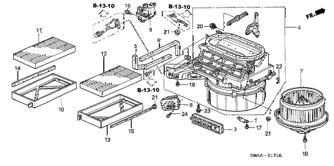 2006 cr-v EX(2WD) 5 DOOR 5AT HEATER BLOWER diagram 2006 cr-v EX(2WD) 5 DOOR 5AT HEATER BLOWER diagram