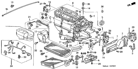 2006 cr-v EX(2WD) 5 DOOR 5AT HEATER UNIT diagram 2006 cr-v EX(2WD) 5 DOOR 5AT HEATER UNIT diagram