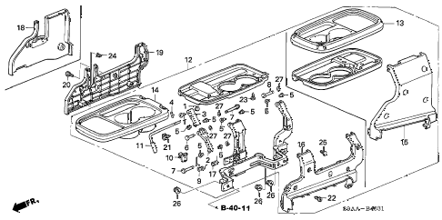2006 cr-v EX(2WD) 5 DOOR 5AT CENTER TABLE (2) diagram 2006 cr-v EX(2WD) 5 DOOR 5AT CENTER TABLE (2) diagram
