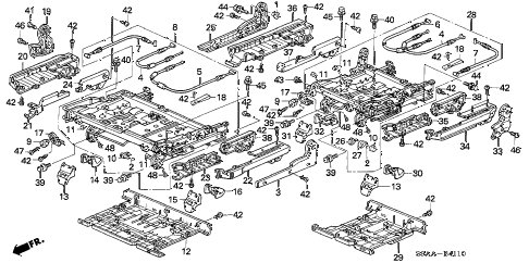 2006 cr-v EX(2WD) 5 DOOR 5AT REAR SEAT COMPONENTS diagram 2006 cr-v EX(2WD) 5 DOOR 5AT REAR SEAT COMPONENTS diagram