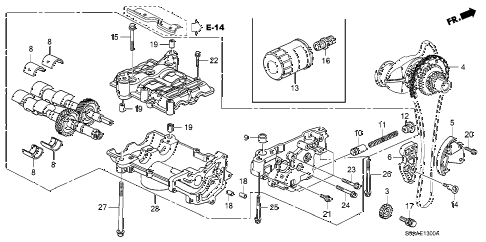 2006 cr-v EX(2WD) 5 DOOR 5AT OIL PUMP diagram 2006 cr-v EX(2WD) 5 DOOR 5AT OIL PUMP diagram