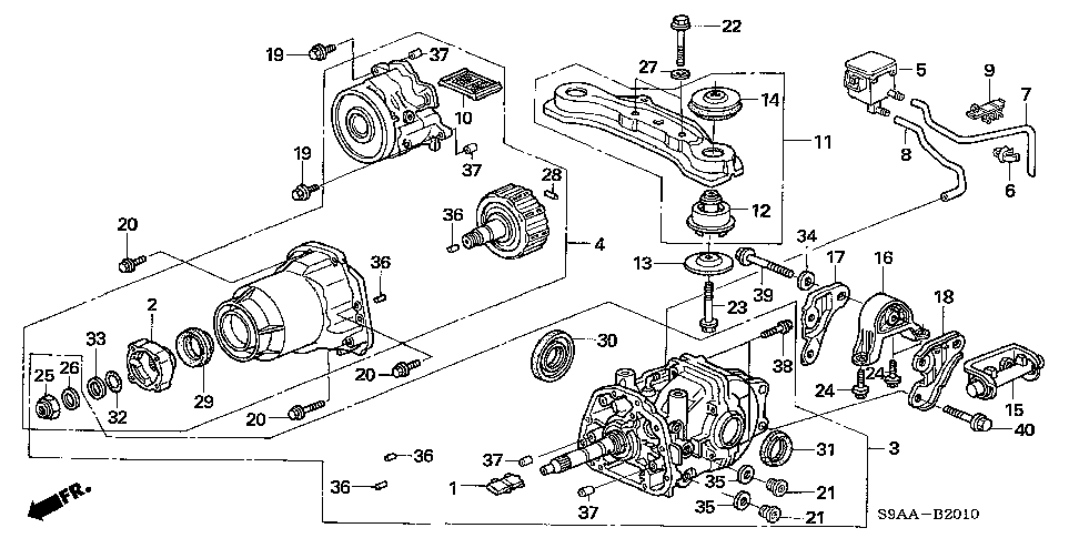 Honda element differential diagram #4
