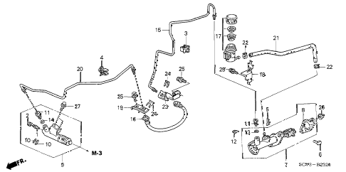 2006 element EX-P(2WD,SD AIR BAG 5 DOOR 5MT CLUTCH MASTER CYLINDER diagram 2006 element EX-P(2WD,SD AIR BAG 5 DOOR 5MT CLUTCH MASTER CYLINDER diagram