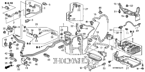 2008 element LX(4WD) 5 DOOR 5MT FUEL PIPE diagram 2008 element LX(4WD) 5 DOOR 5MT FUEL PIPE diagram