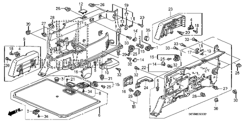 2007 element LX(4WD) 5 DOOR 5MT SIDE LINING diagram 2007 element LX(4WD) 5 DOOR 5MT SIDE LINING diagram