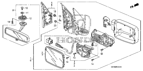 2009 element SC 5 DOOR 5MT MIRROR diagram 2009 element SC 5 DOOR 5MT MIRROR diagram