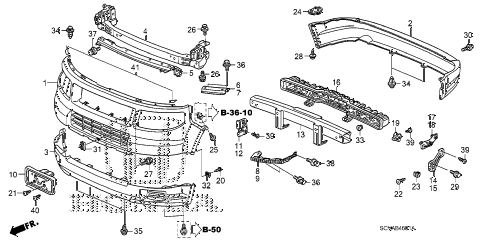2007 element SC 5 DOOR 5MT BUMPERS (2) diagram 2007 element SC 5 DOOR 5MT BUMPERS (2) diagram