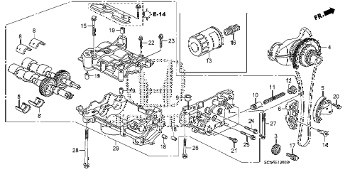 2007 element SC 5 DOOR 5MT OIL PUMP diagram 2007 element SC 5 DOOR 5MT OIL PUMP diagram