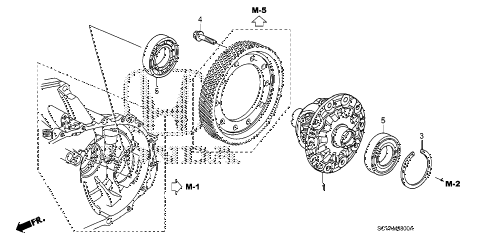 2008 element SC 5 DOOR 5MT MT DIFFERENTIAL (2WD) diagram 2008 element SC 5 DOOR 5MT MT DIFFERENTIAL (2WD) diagram