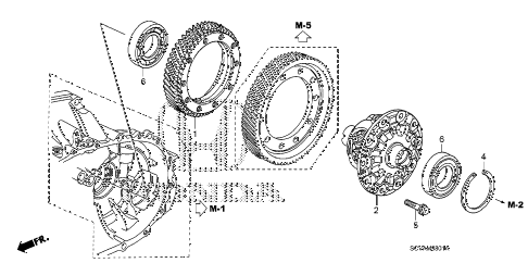 2010 element EX(4WD) 5 DOOR 5MT MT DIFFERENTIAL (4WD) diagram 2010 element EX(4WD) 5 DOOR 5MT MT DIFFERENTIAL (4WD) diagram