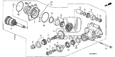 2010 element EX(4WD) 5 DOOR 5MT MT TRANSFER (4WD) diagram 2010 element EX(4WD) 5 DOOR 5MT MT TRANSFER (4WD) diagram