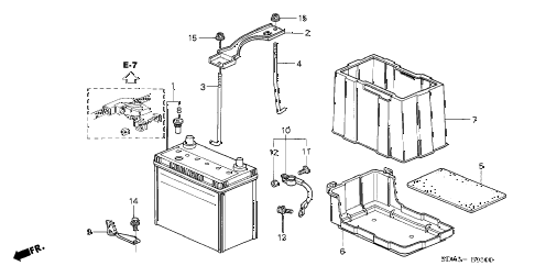 2006 accord EX 4 DOOR 5MT BATTERY (L4) diagram 2006 accord EX 4 DOOR 5MT BATTERY (L4) diagram