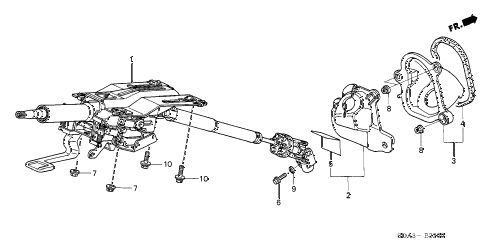 2006 accord LX 4 DOOR 5MT STEERING COLUMN diagram 2006 accord LX 4 DOOR 5MT STEERING COLUMN diagram